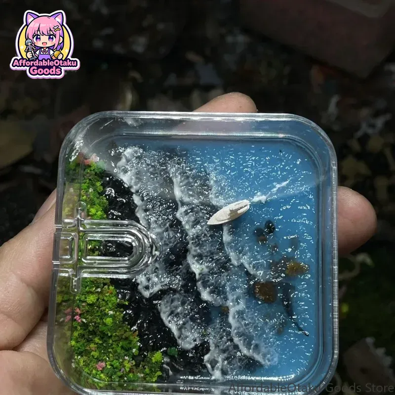 Resin Crafts Diy - 灯台と魚のモチーフを使ったレジン製のDIYモデル。お部屋の装飾やリビングの飾りとして、また、プレゼントとしても最適。美しいデザインで、クリエイティブなアート作品として、また、大切な人への贈り物としても喜ばれます。