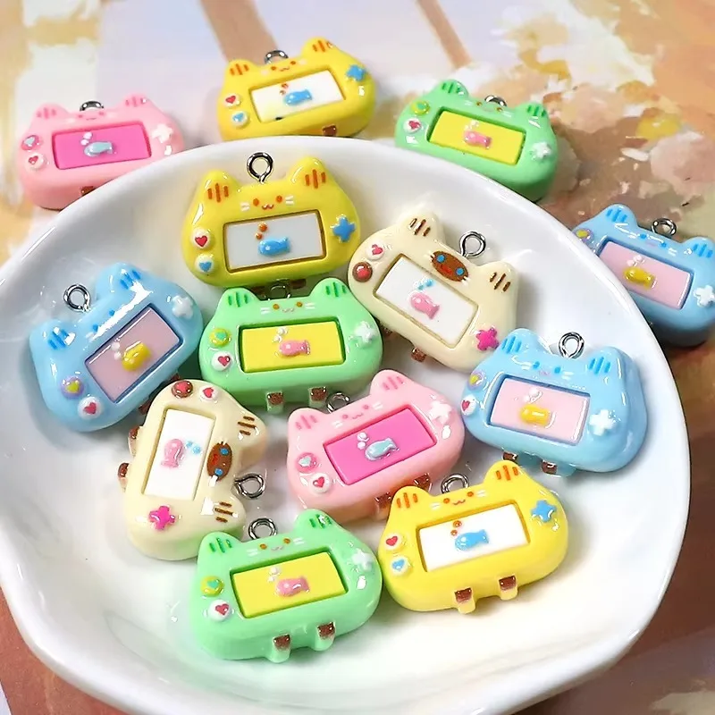 10個入り、大量パック。漫画風ゲーム機モチーフのレジンチャー - Resin Crafts Diy のレビューと価格