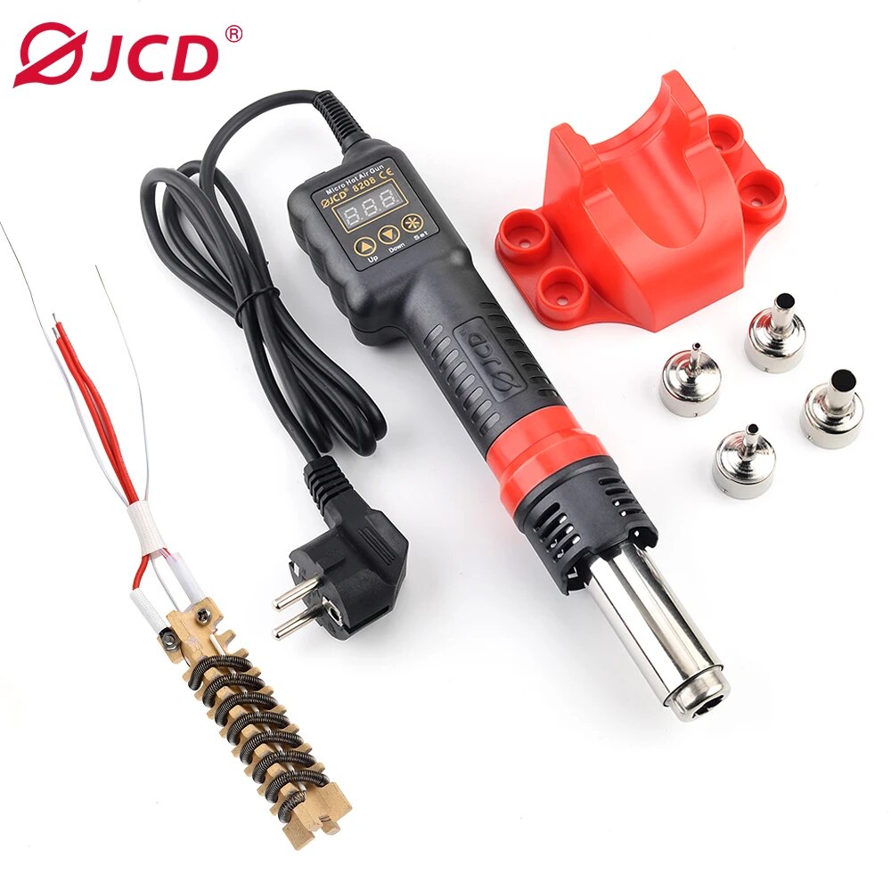 Jcd-マイクロホットエアガン8208 750w、LCDデジ - Heat Gun Small のレビューと価格