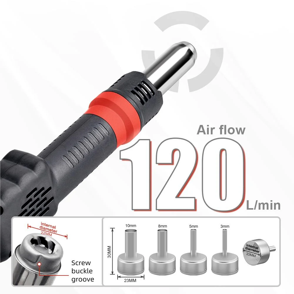 Jcd-マイクロホットエアガン8208 750w、LCDデジ - Heat Gun Small のレビューと価格