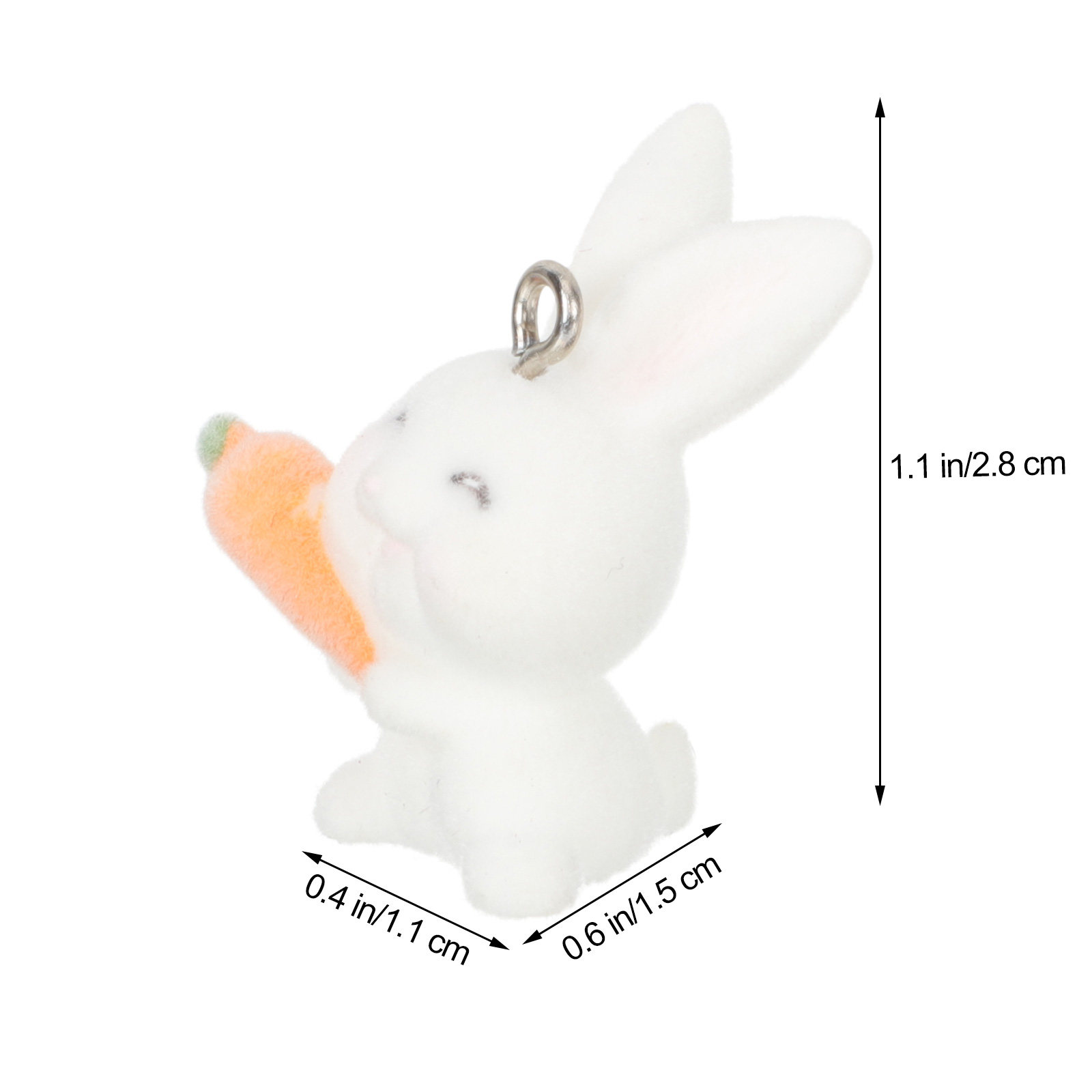 10個入り レジン製ウサギのチャームペンダント。かわいらしい - Resin Crafts Diy のレビューと価格