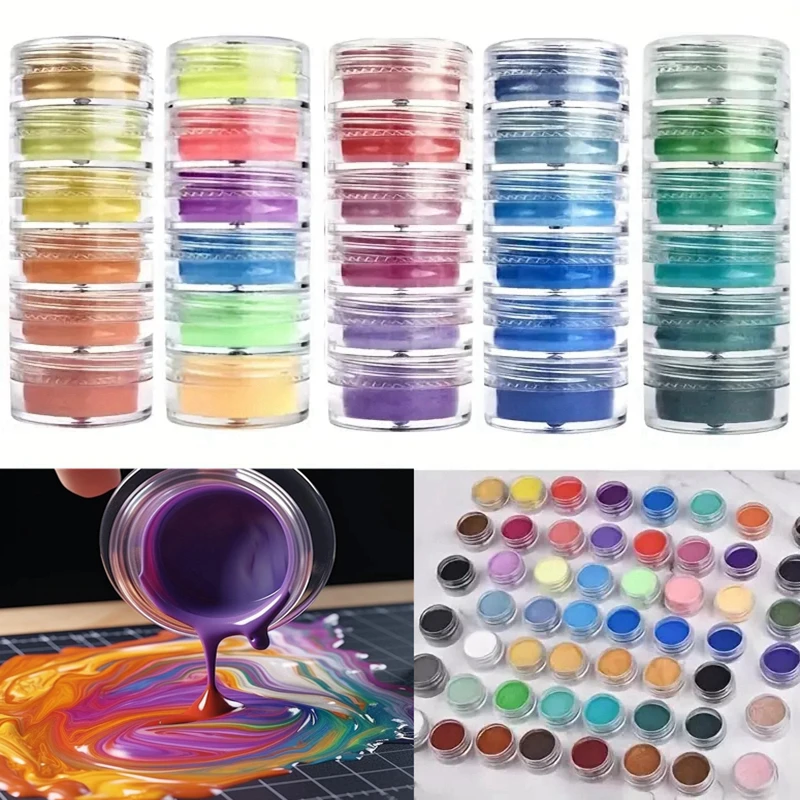 6個入り オーロラパールグリッター エポキシ樹脂用ミネラルマ - Resin Glitter Pack のレビューと価格