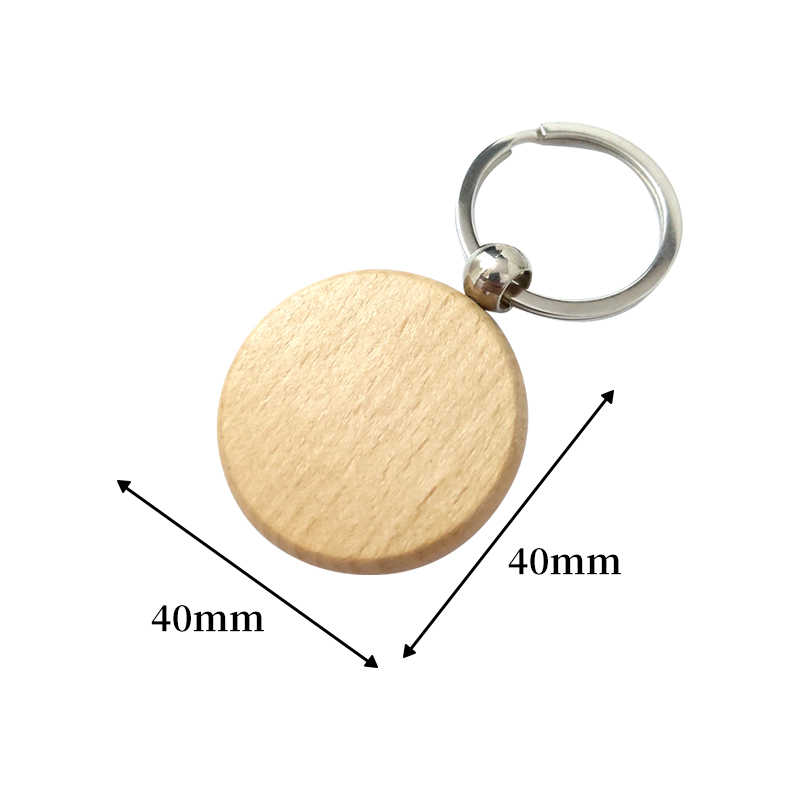 10-50個 木製キーホルダー ブランク 丸型 未仕上げ 木 - Wood Ring Blank のレビューと価格