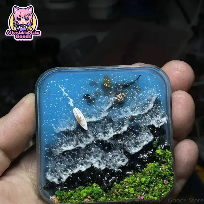 灯台と魚のモチーフを使ったレジン製のDIYモデル。お部屋の装 - Resin Crafts Diy のレビューと価格